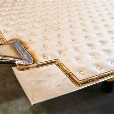 Sıvı Kanalı Dimple Plate Basınç Direnci Paslanmaz Çelik Malzemesi